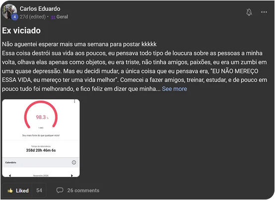 parou com a bronha